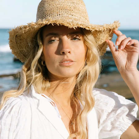 Augustine Hat Co. Isla Bucket Hat - Raffia | Garmentory display picture 1