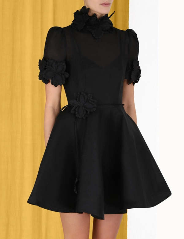 navy blue dresses for teens Zimmermann Luminosity Liftoff Flower Mini Dress – Audrey's of Naples main image 1