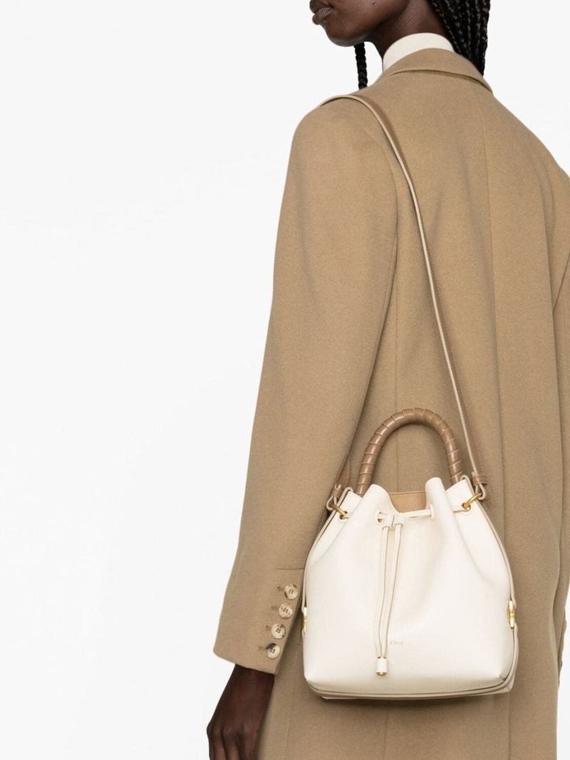Chloé Marcie Bucket Bag - Misty Ivory | Garmentory