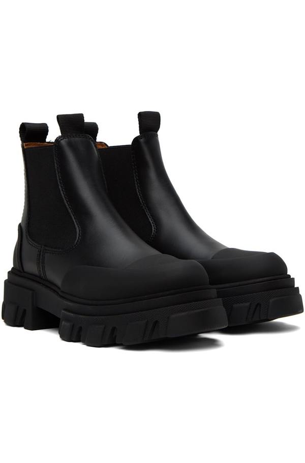 Ganni Low Chelsea Boots - Black | Garmentory display picture 1