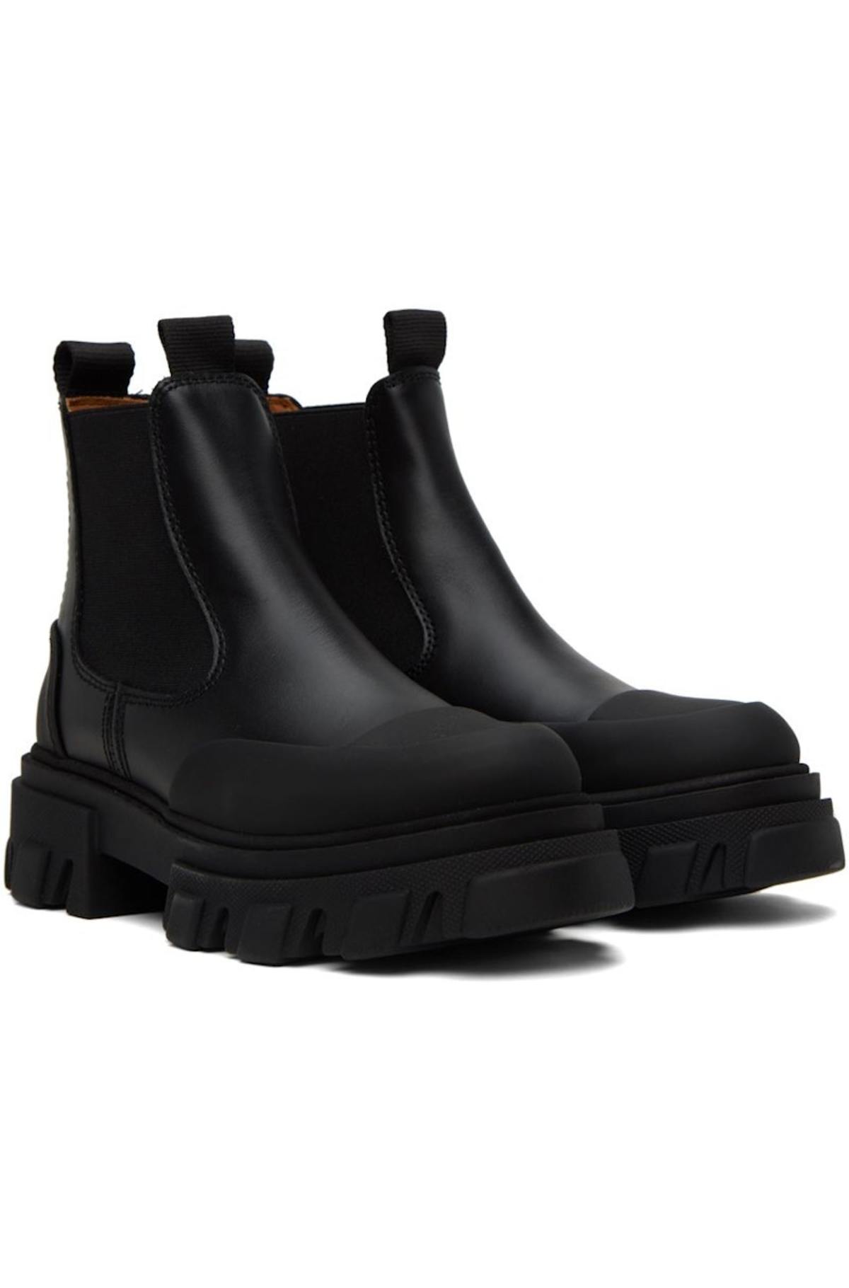 Ganni Low Chelsea Boots - Black | Garmentory