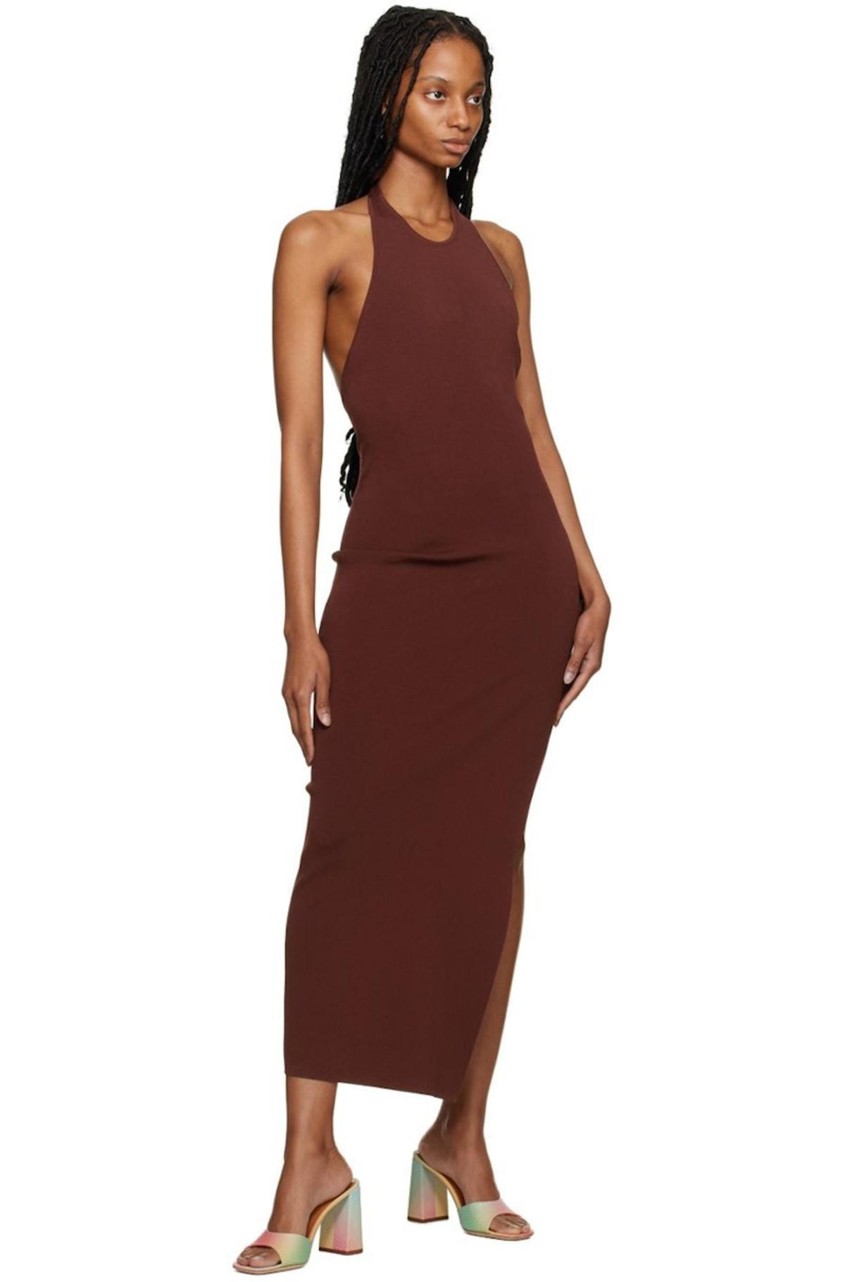 Simon Miller Junjo Midi Dress - Chocolate | Garmentory