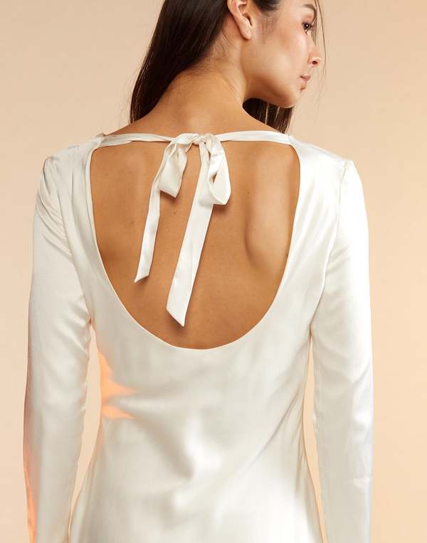 Cynthia Rowley Charlotte Silk Dress - white Cynthia Rowley Charlotte Silk Dress - white