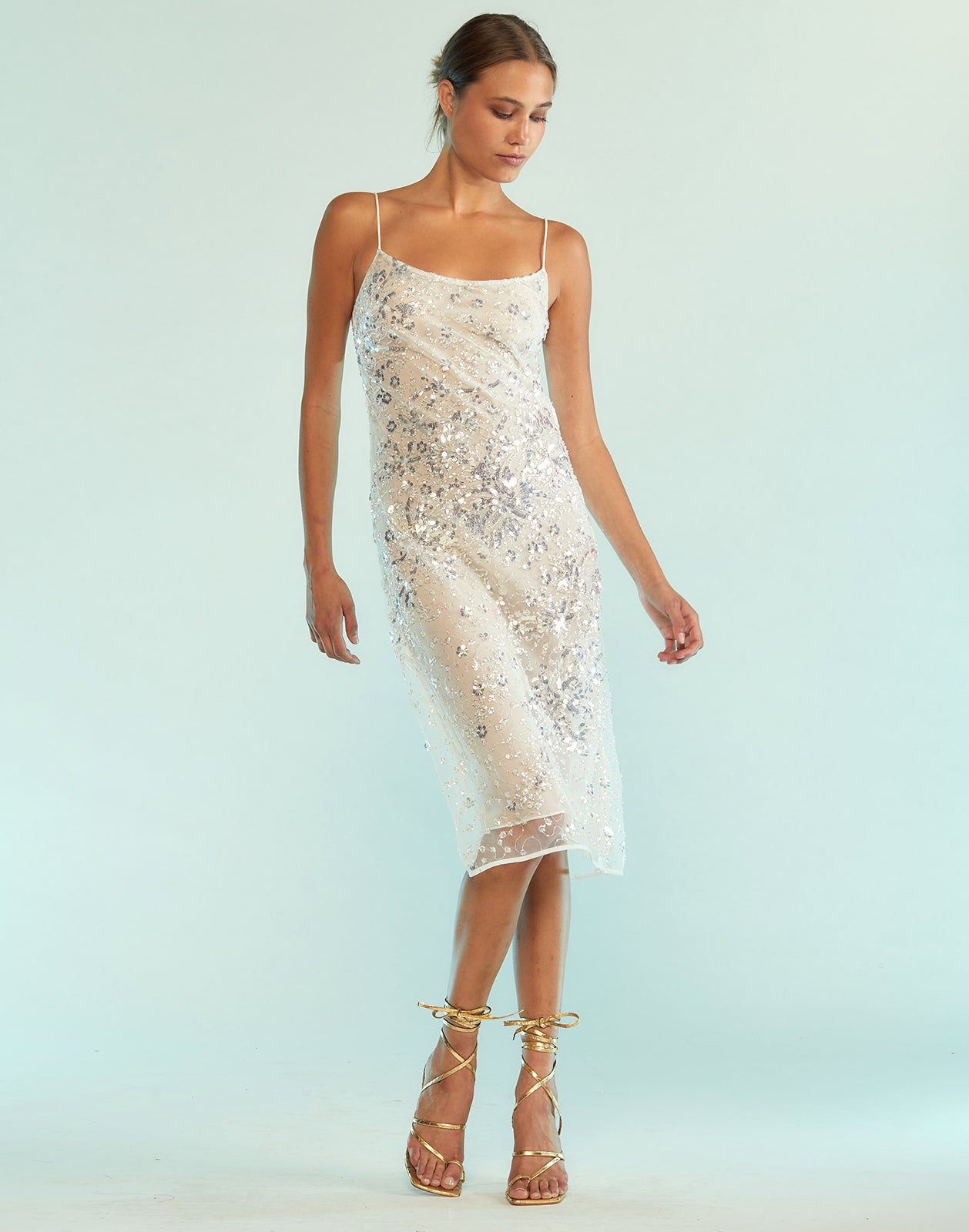 Cynthia Rowley Gisele Beaded Dress - White | Garmentory