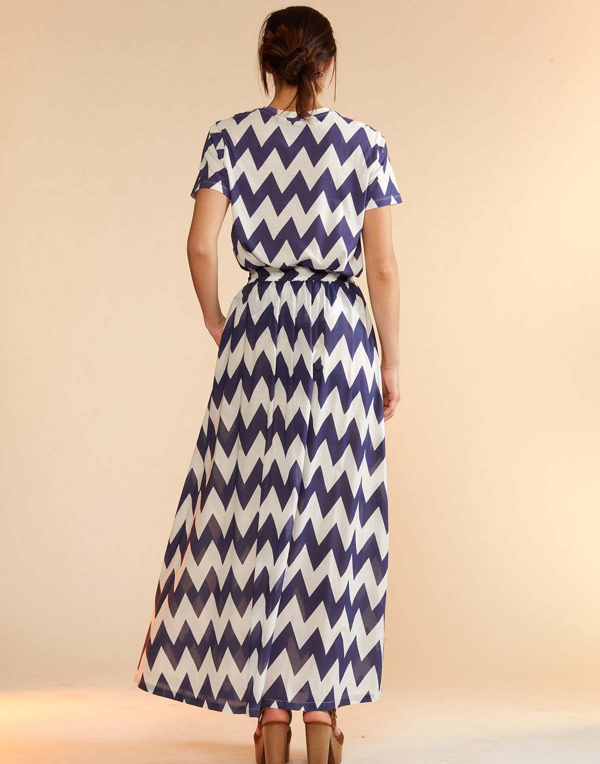Cynthia Rowley Mosaic Skirt - Navy/White | Garmentory