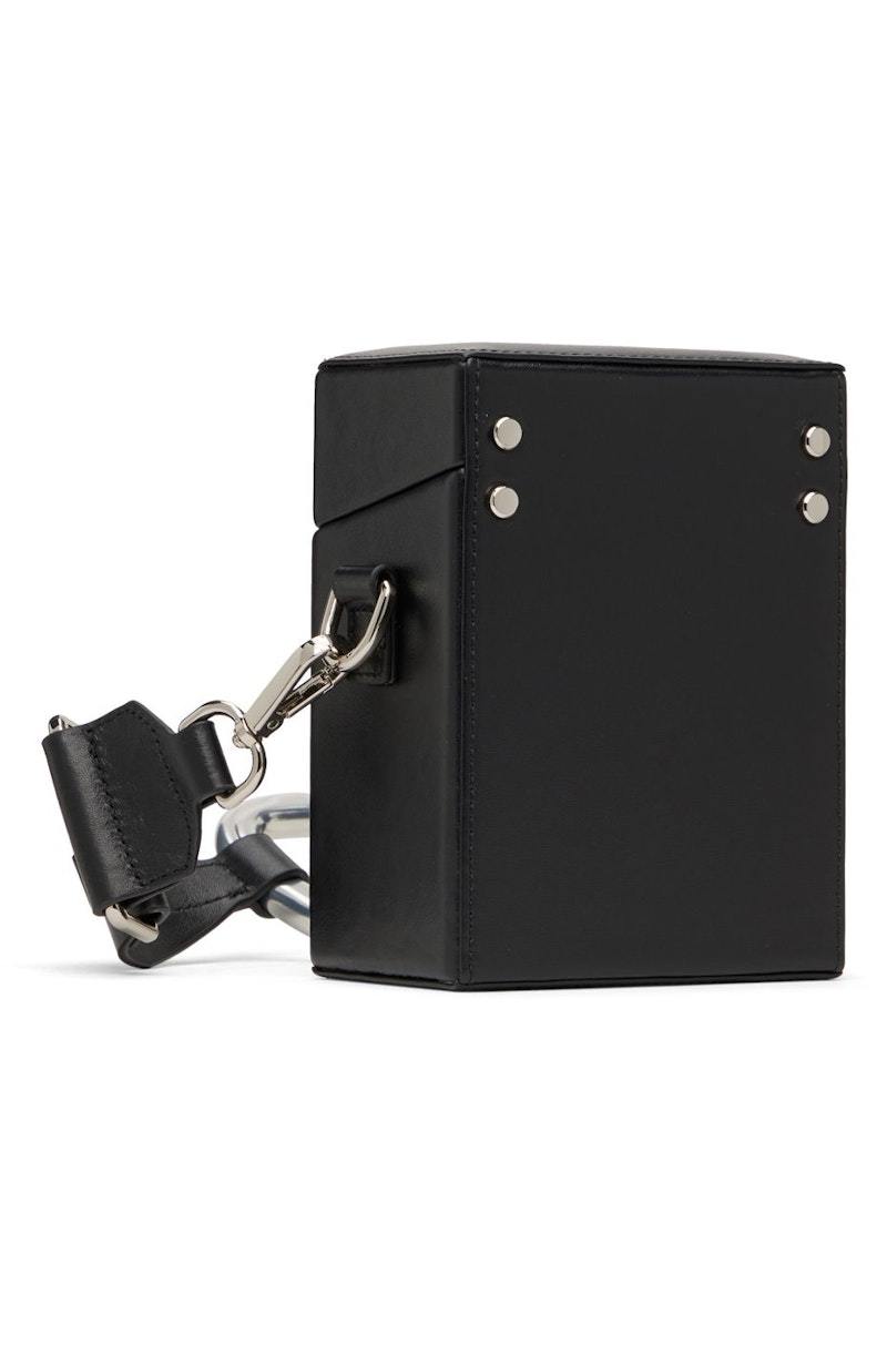 【関税込み】HELIOT EMIL ブラック Leather Strap Box バッグ Heliot Emil - LEATHER STRAP BOX BAG | HBX - Globally Curated