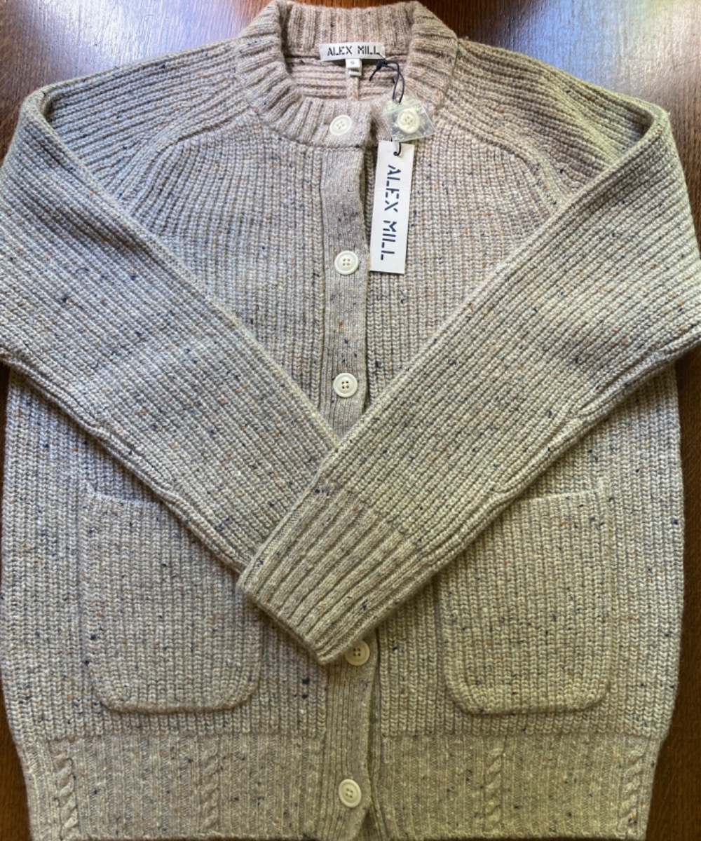 Chunky Rib Cardigan in Donegal Garmentory