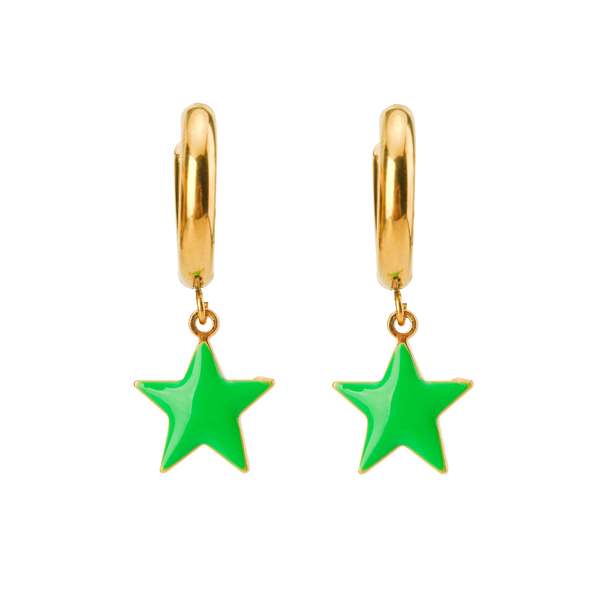 MATTER MATTERS Shining Star Earring - Cobalt/Bright Green