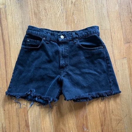 Levi s 501 Short Trashed Black Garmentory
