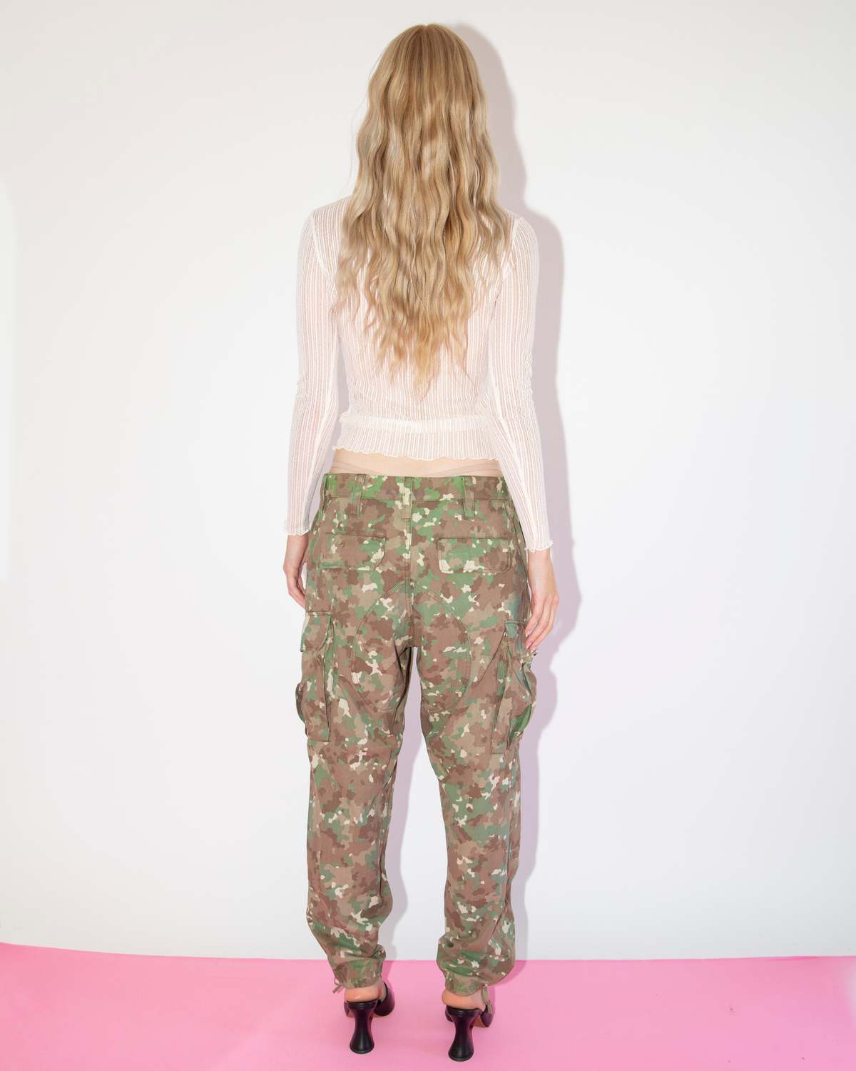 Dear Neighbor x Le Stuff  Multicolor Camo Cargo Pants - Multi - Image 3 of 3