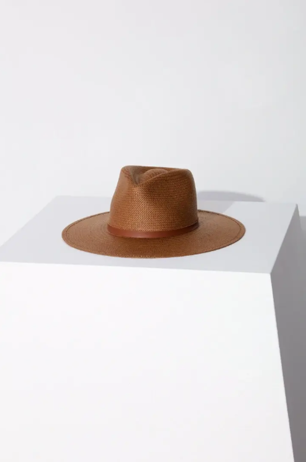 Janessa Leone Sherman Hat - Tan Size Medium Janessa Leone Sherman Hat in Brown | REVOLVE main image 3
