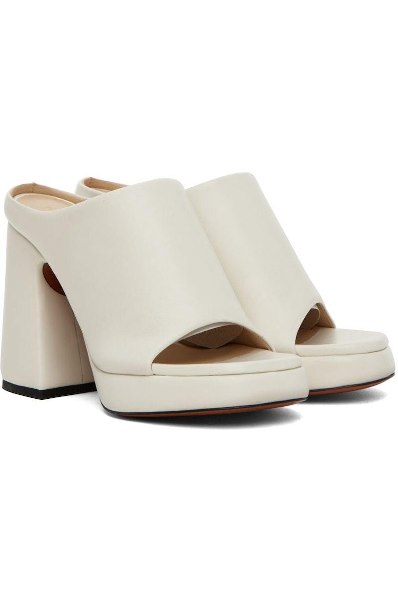 Proenza Schouler Forma Platform Sandals Off White Garmentory