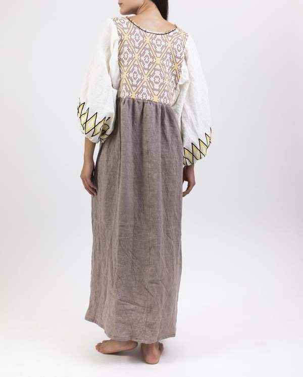 Nina Leuca Butterfly Dress - Brown