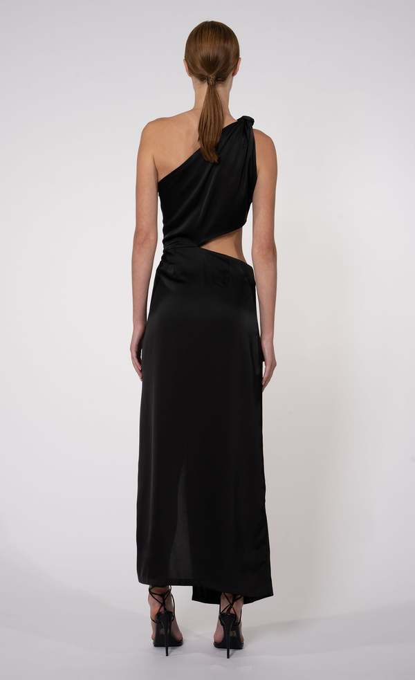 celine one shoulder dress Mermaid One Shoulder Beaded Jersey Prom Dress with Slit, Navy Blue / 0