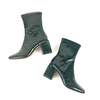 The Mix Shoes & Accessories Silent D Carina Bootie - Green Croc - Thumbnail 5