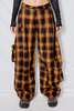 Collina StradaCotton Flannel Lawn Cargo Pant - Brown Check - Thumbnail 1