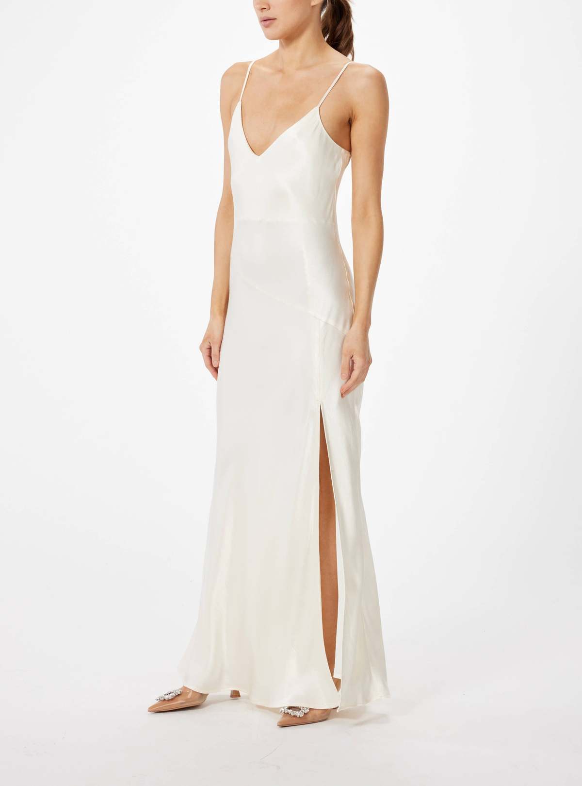 Sophie Rue Ella Satin Slip Dress - Ivory | Garmentory