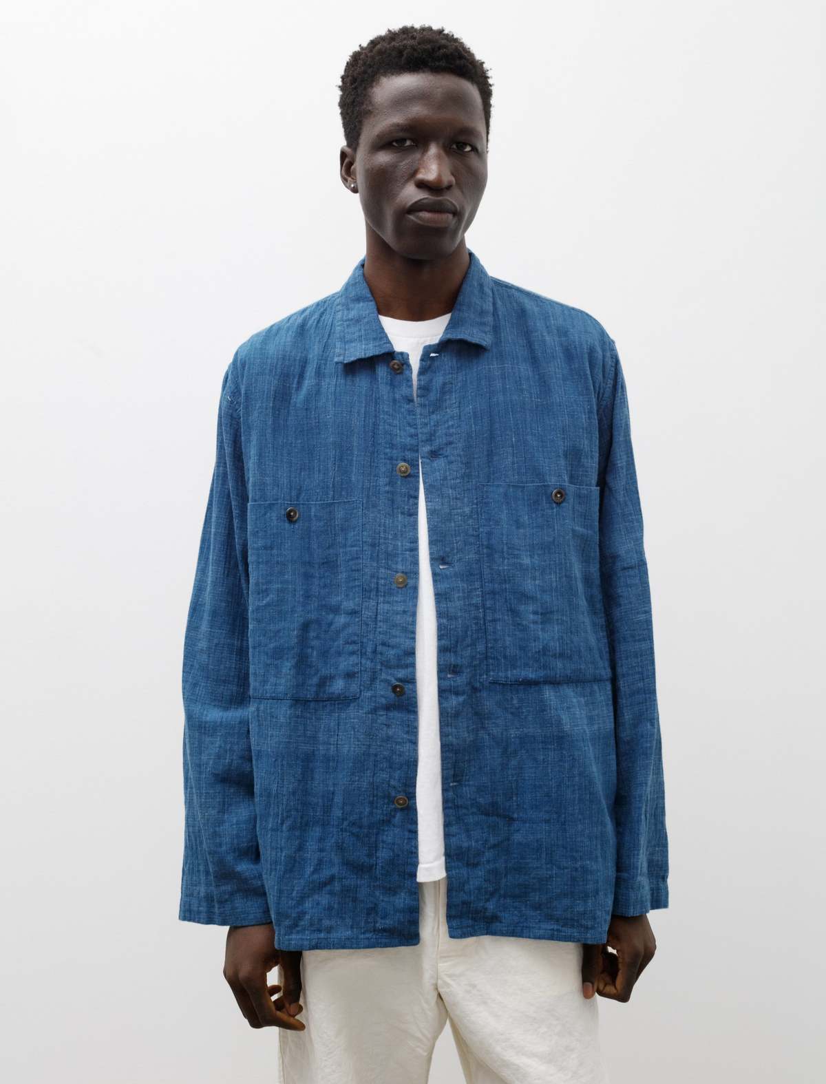 Oliver Church Handwoven Linen Check Industrial Over Shirt | Garmentory