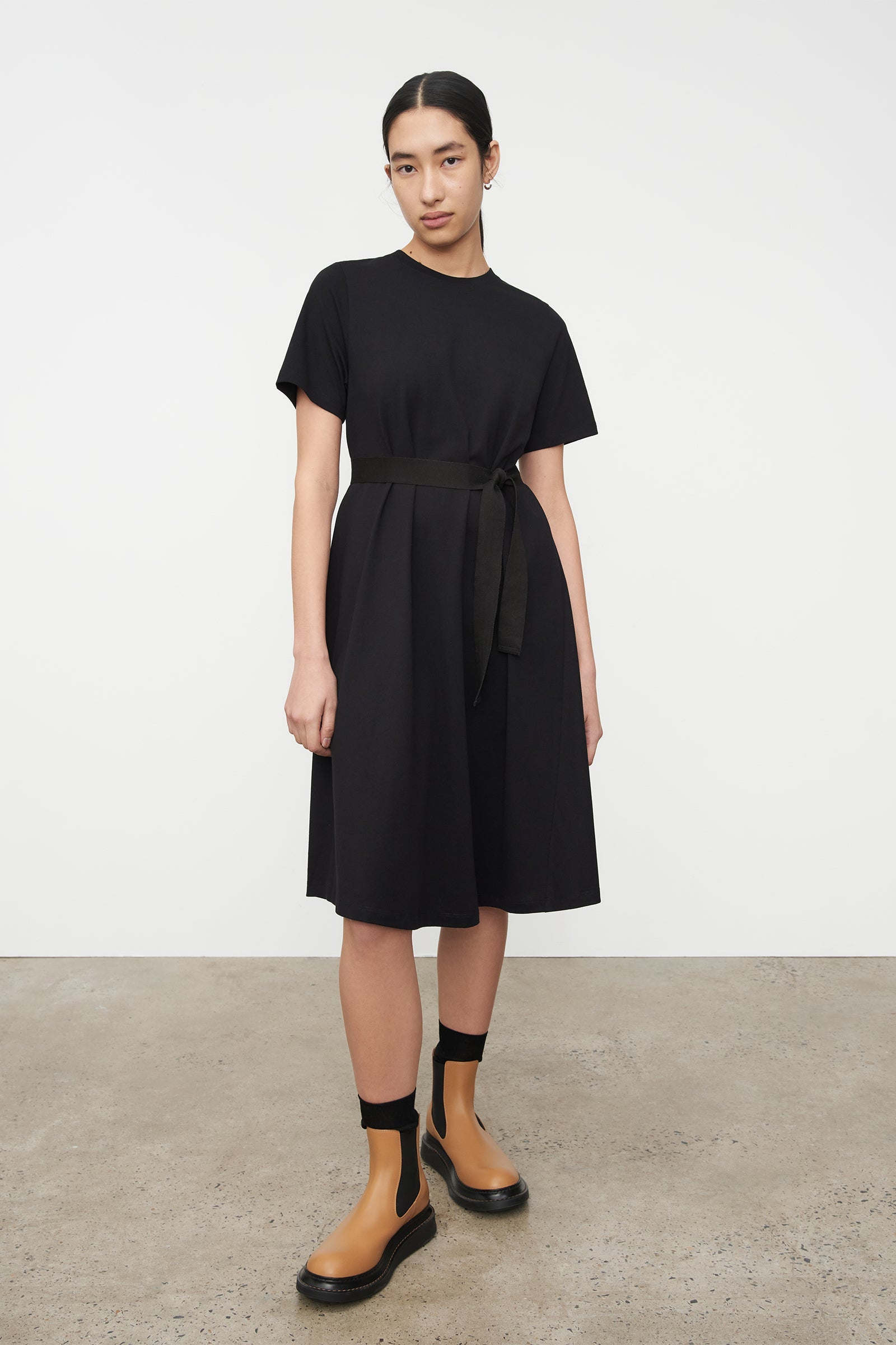 kowtow a line dress Shop Long Celeste Dress - Black