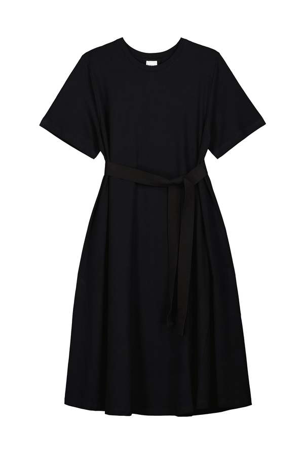 Kowtow Classic A Line Tee Dress - Black | Garmentory Kowtow Classic A Line Tee Dress - Black | Garmentory