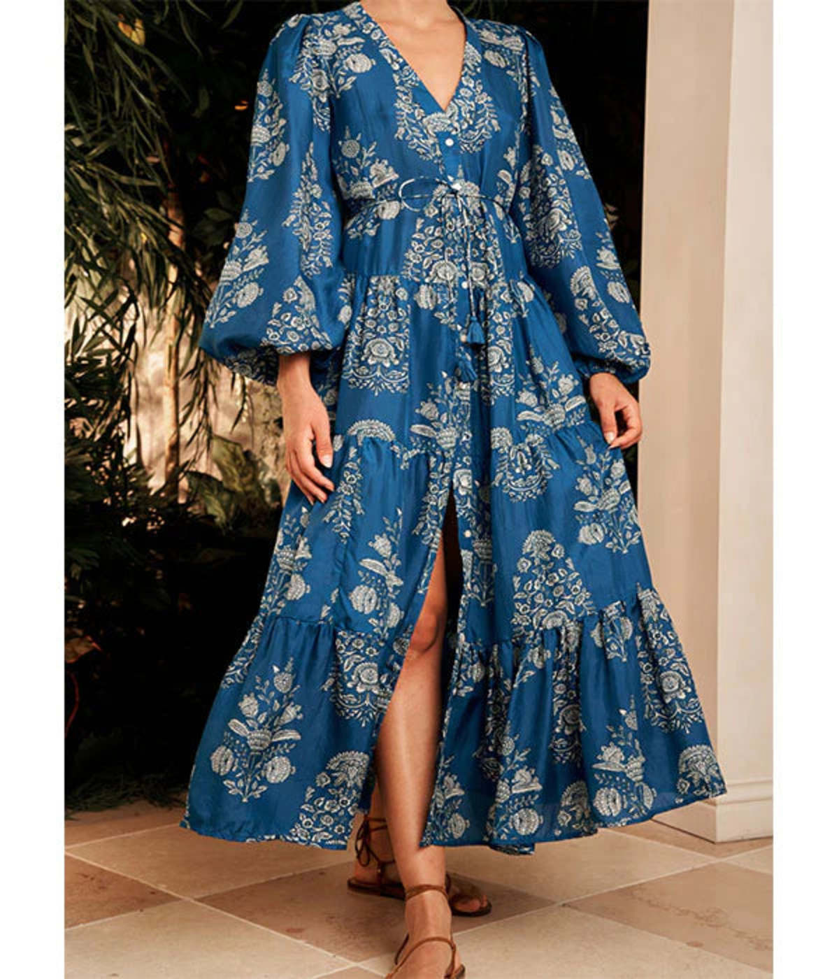 hannah artwear blue dress Rent Hannah Artwear Blue Dress UK 6