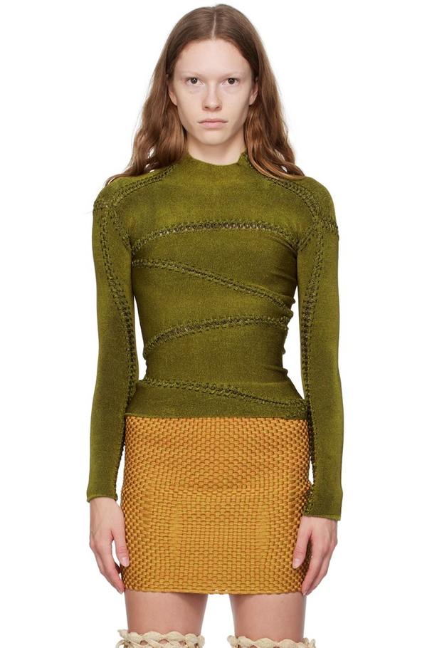 Isa Boulder Green Jigsaw Long Sleeve T-Shirt | Garmentory