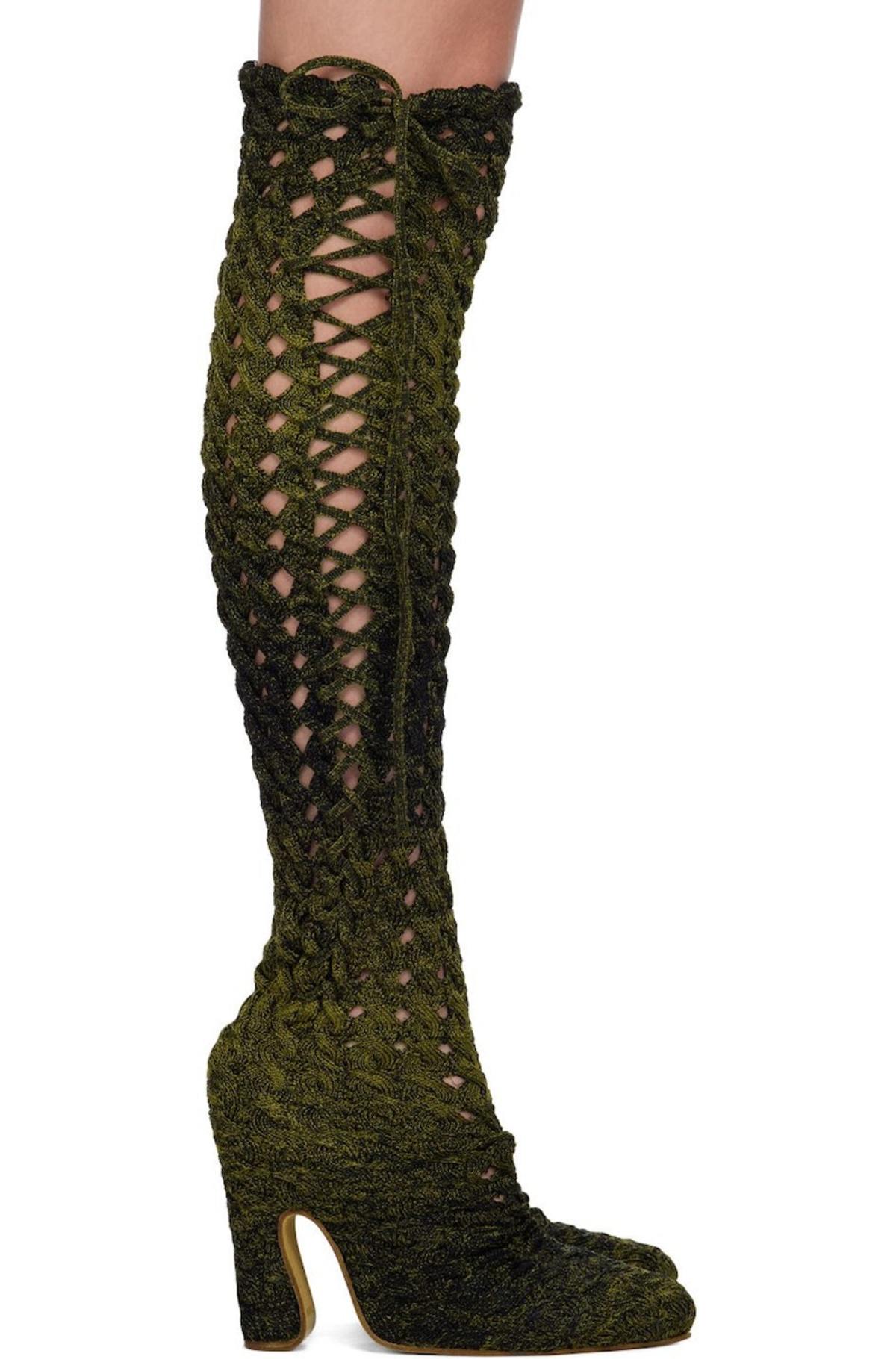 【関税込み】Isa Boulder オレンジ Spiral Cable ブーツ Orange Spiral Cable Boots by Isa Boulder on Sale