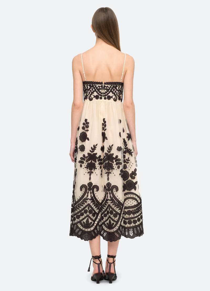light before dark nadine lace maxi dress Thats So Fetch | Nadine Lace-Up Back Maxi Dress | Black main image 1