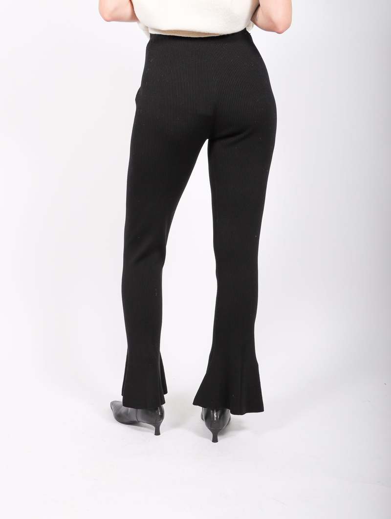 CFCL Cupro Rib Pants 2 - Black | Garmentory