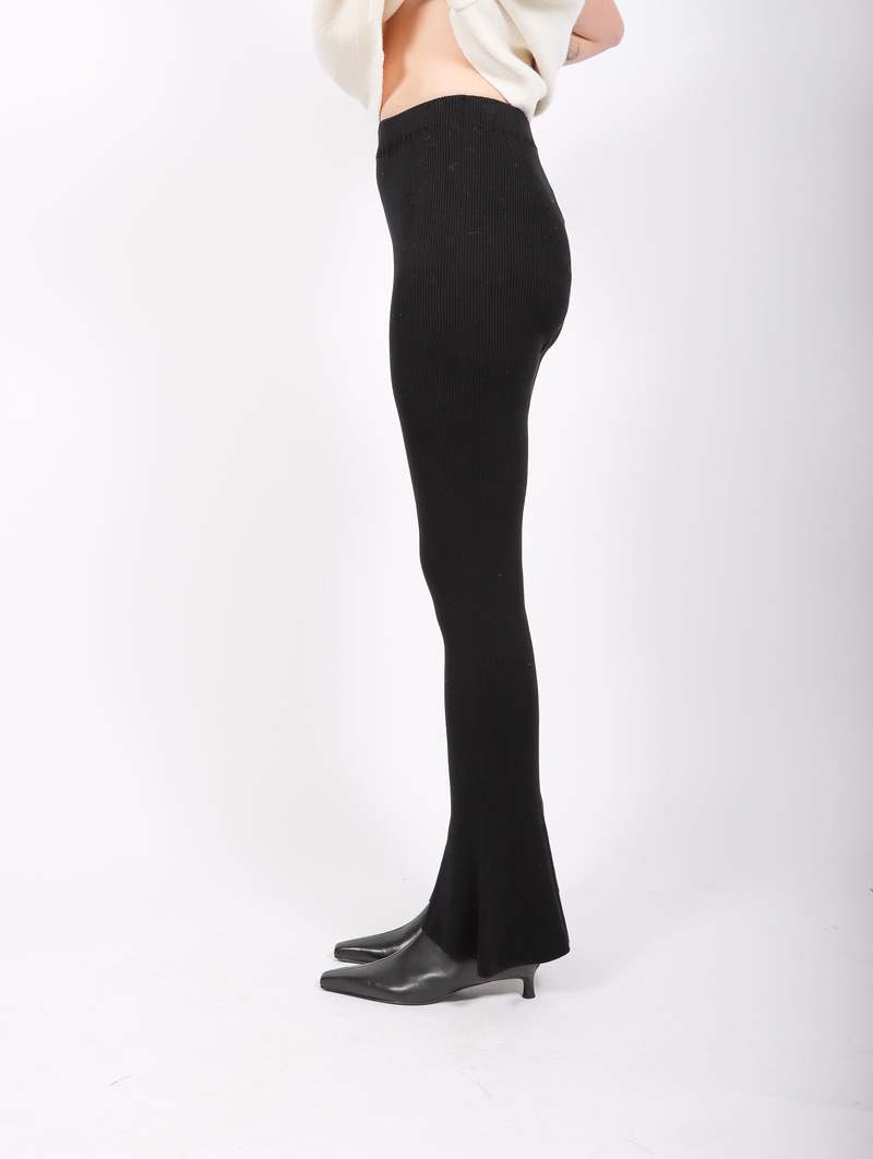 CFCL Cupro Rib Pants 2 - Black | Garmentory
