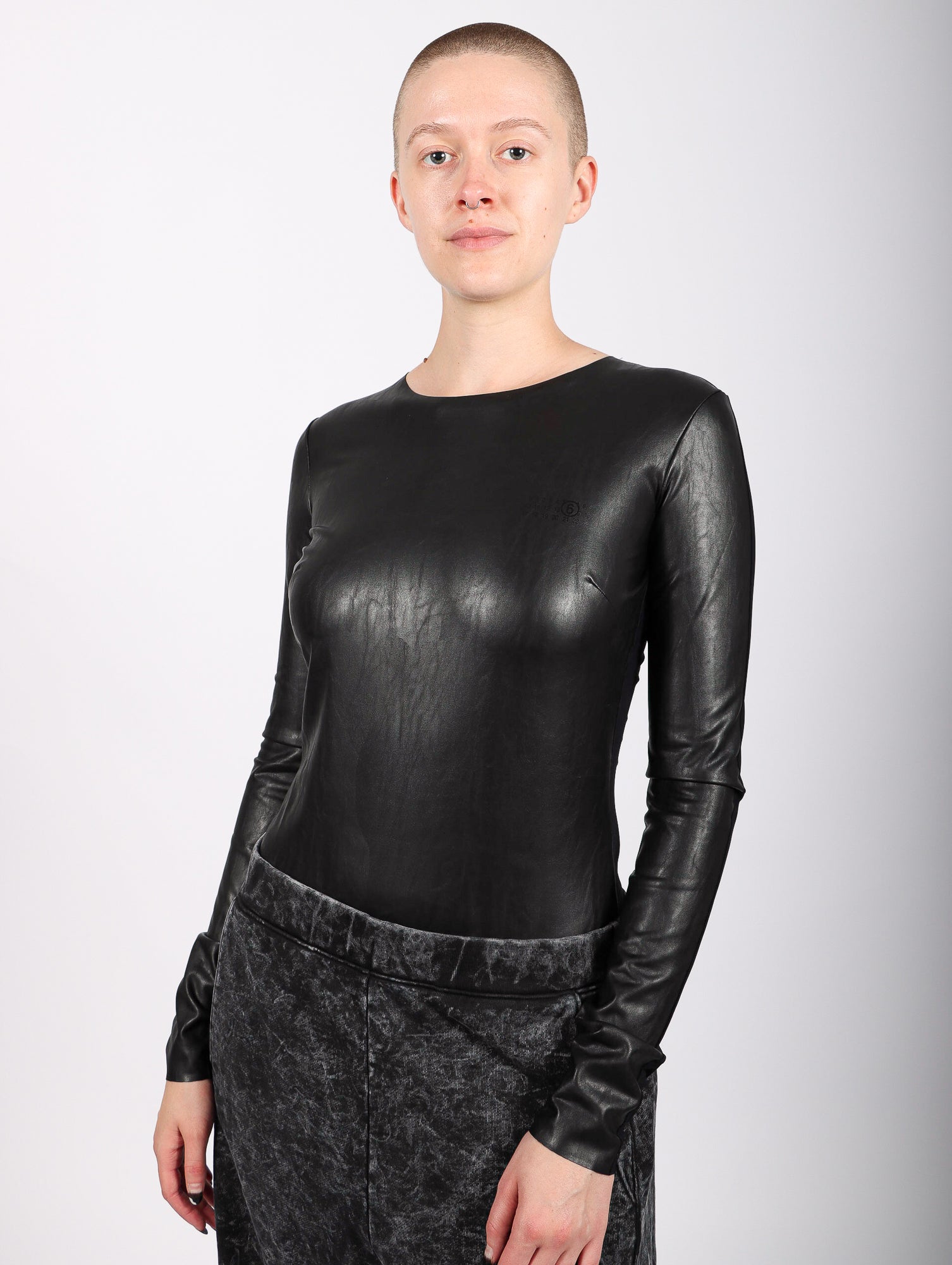 【送料&関税込】Maison Margiela Stretch Viscose Bodysuit Maison Margiela Skin pink stretch viscose bodysuit (Maison