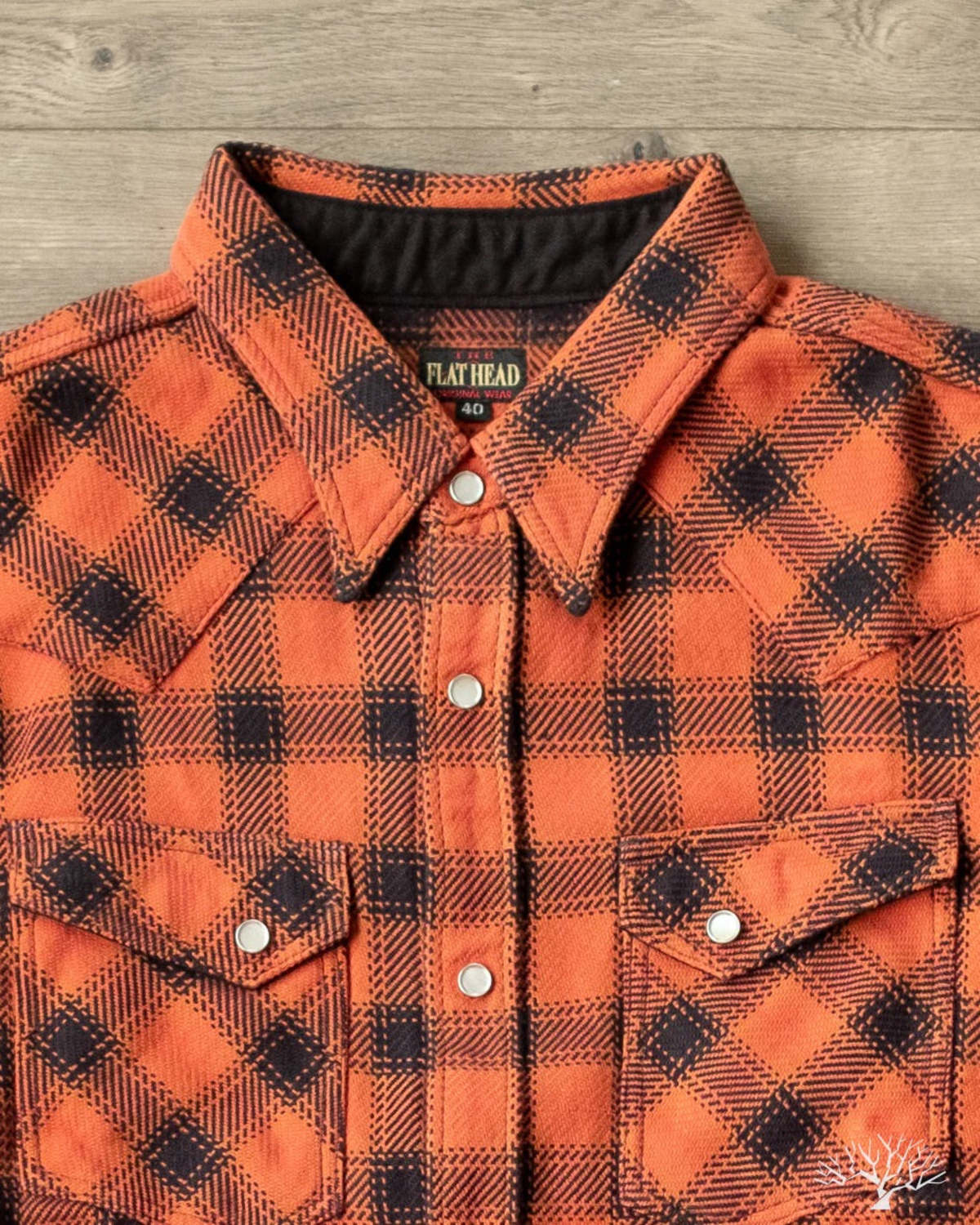 【1993studio】24FW★ Ombre Check Western Hood Shirt 1993studio】24FW☆ Ombre Check Western Hood Shirt