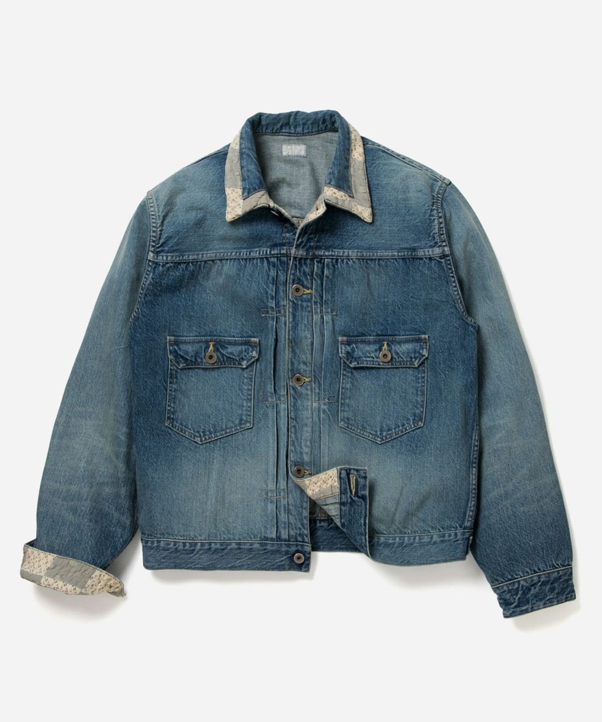 ジャケット・アウター maru Maru Sankaku Peke Patchwork Denim Jacket | Garmentory