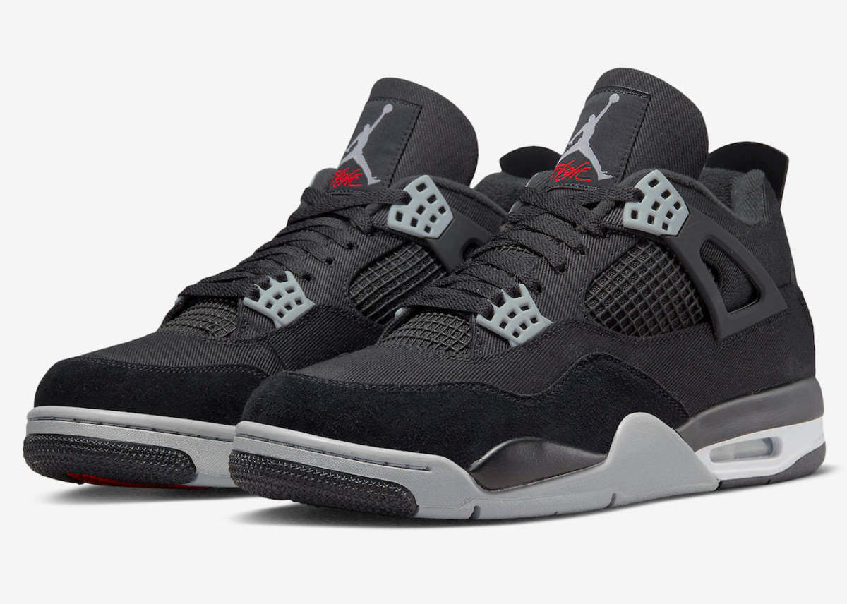 Nike Air Jordan 4 Retro SE Black Canvas - DH7138 006 - Multi  display picture 1