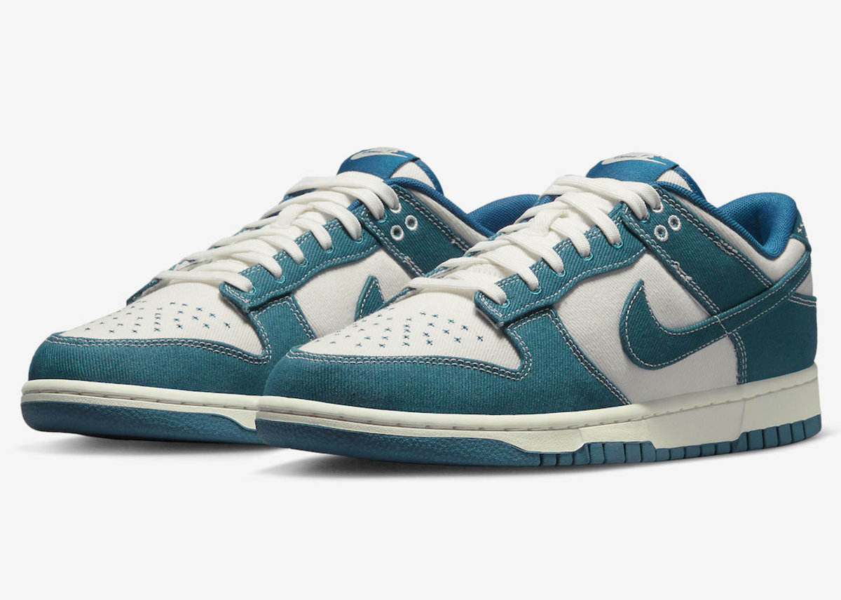Nike Dunk Low Retro SE Industrial Sashiko Shoes - Summit White 