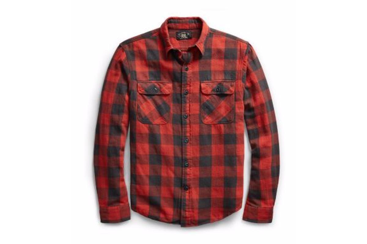 RRL Matlock Plaid Cotton Work Shirt | Garmentory