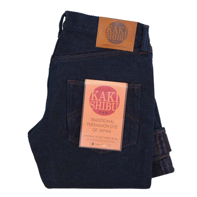 Studio D'Artisan Kakishubi Sashiko Selvedge Jeans - Indigo