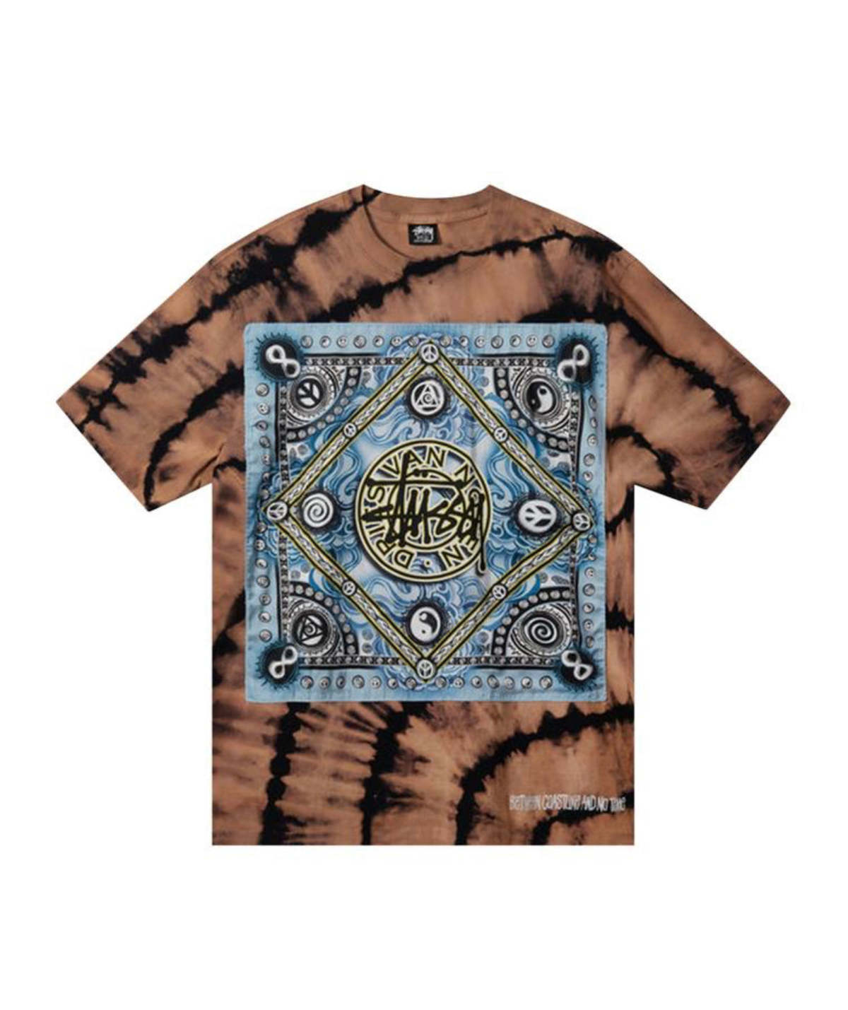 Stüssy x Dries Van Noten Bandana Tee Shirt - Camel | Garmentory