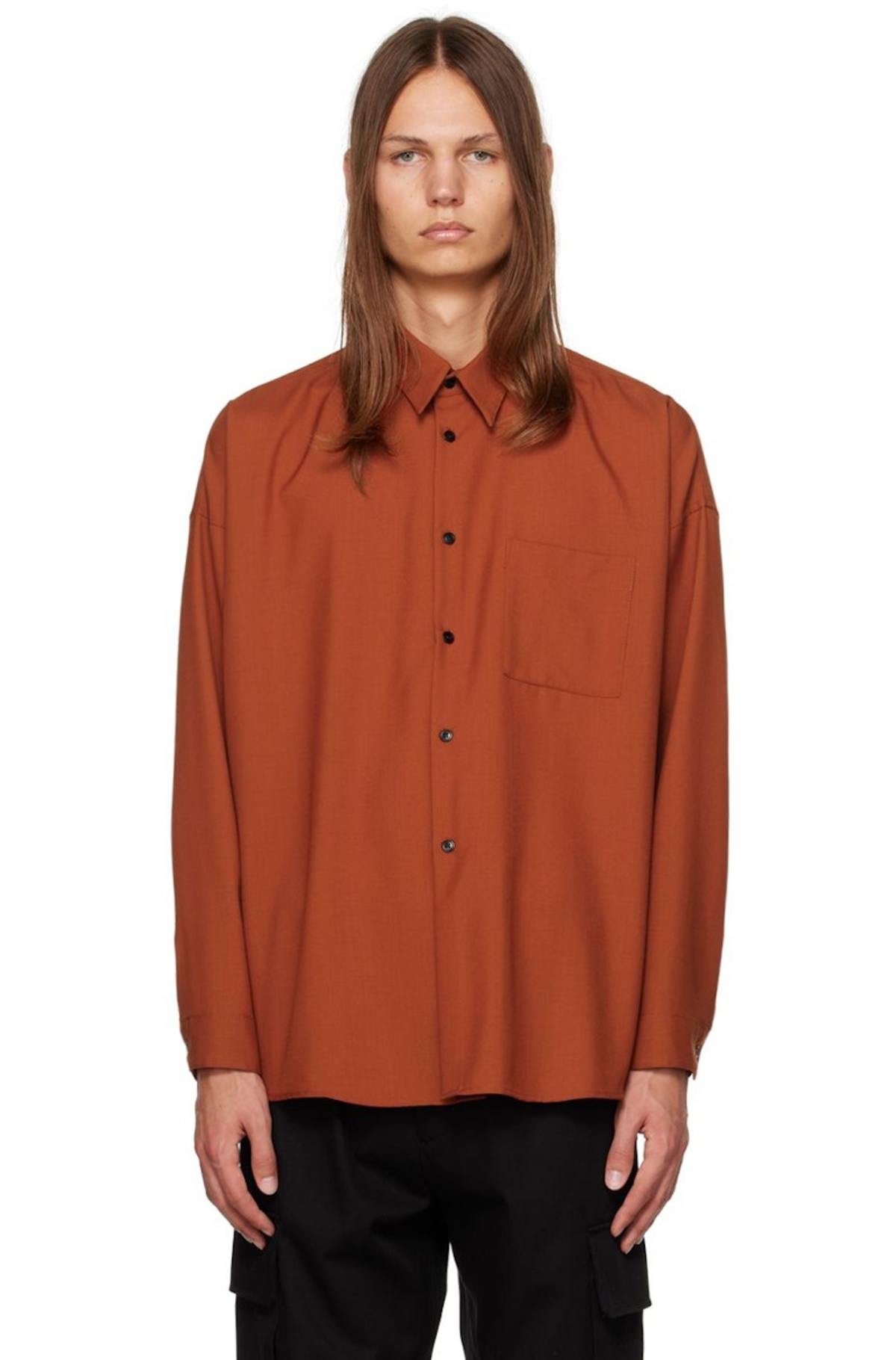 トップス Marni TROPICAL WOOL OPEN COLLAR SHIRT Dark blue tropical wool bowling shirt | Marni