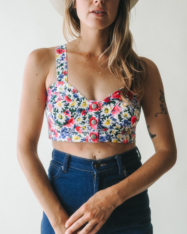 Yoli Floral Bustier Top main image 0