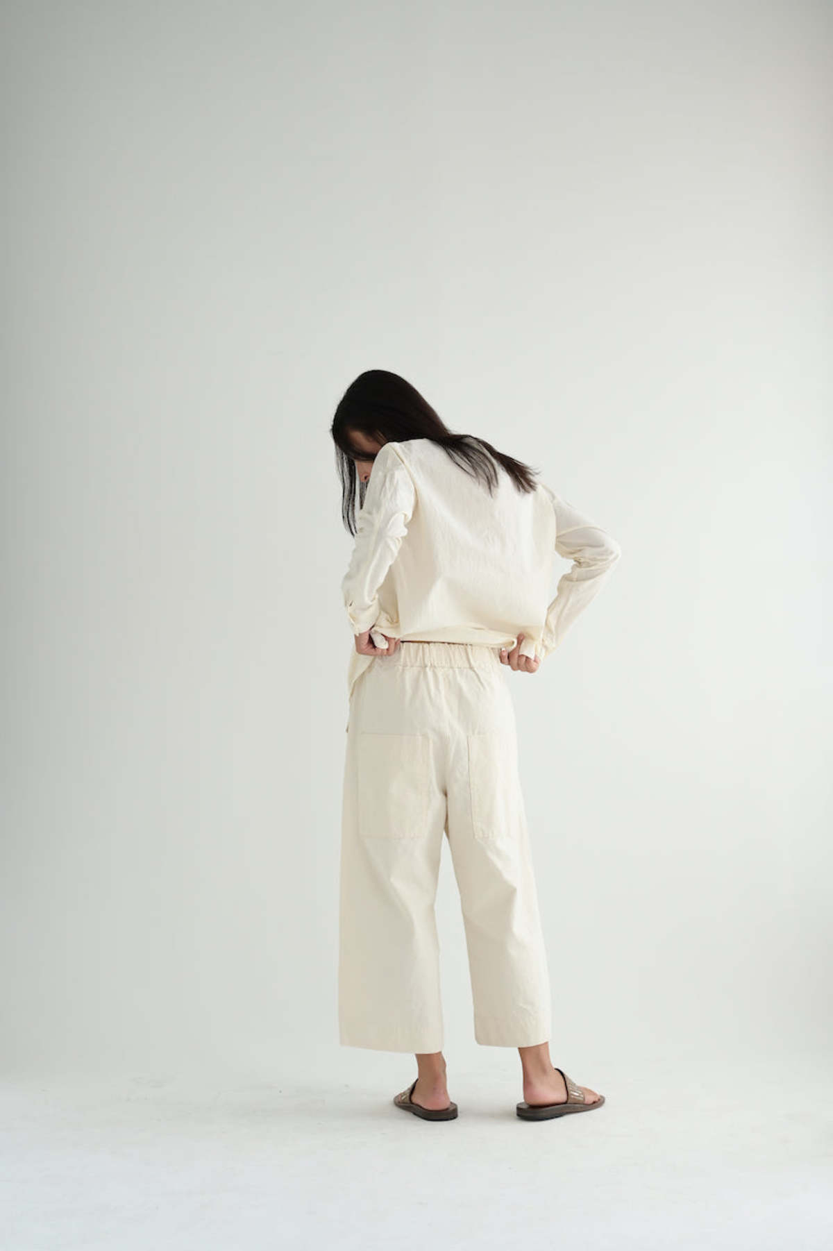 Album di Famiglia Wide & Short Trousers RC - Natural - Image 3 of 8