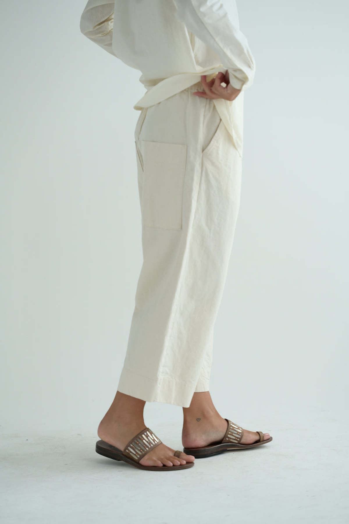 Album di Famiglia Wide & Short Trousers RC - Natural - Image 4 of 8