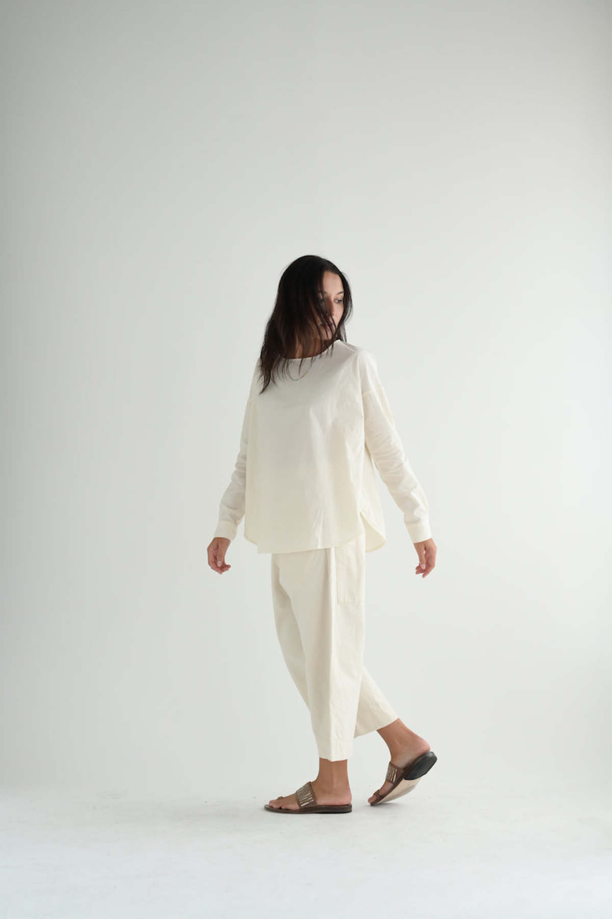 Album di Famiglia Wide & Short Trousers RC - Natural - Image 8 of 8