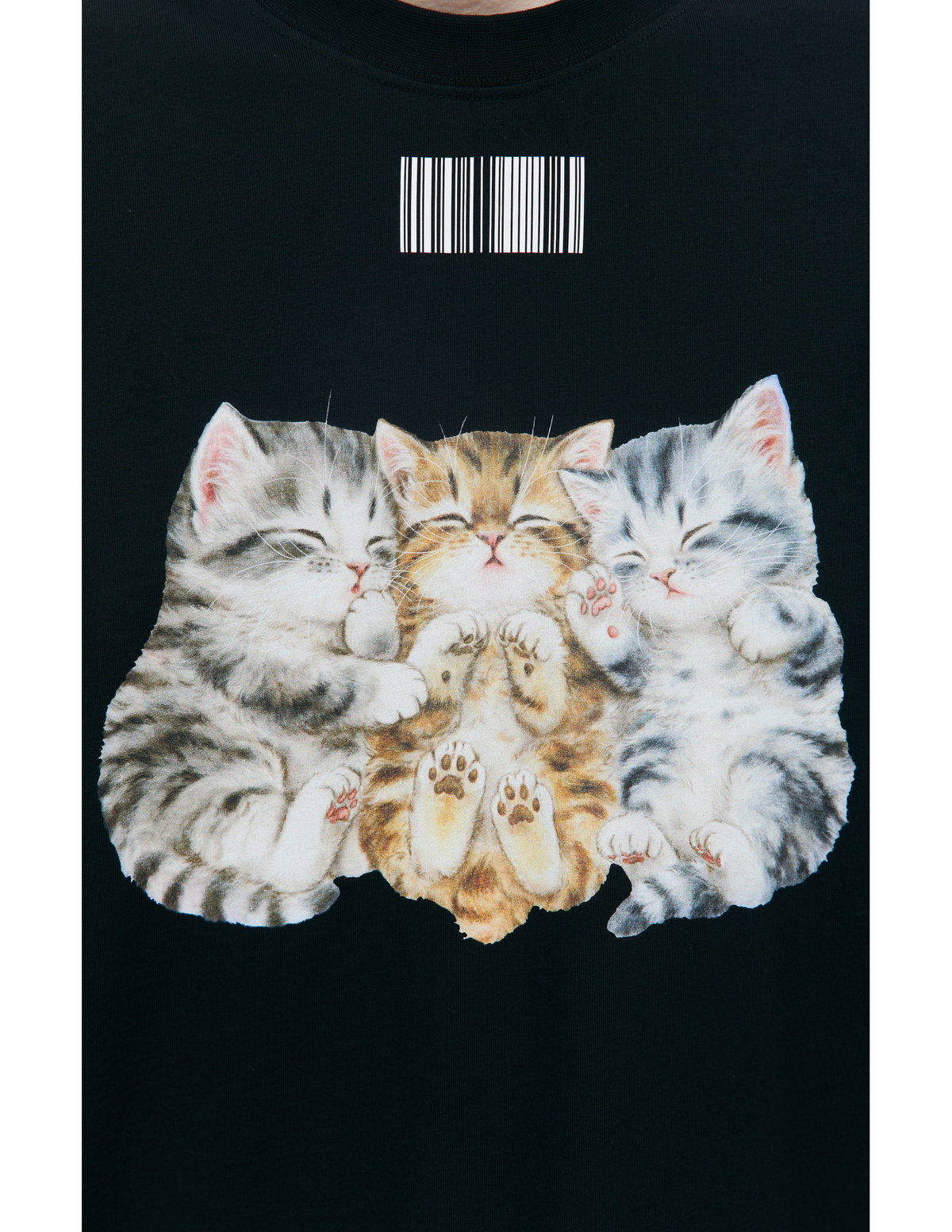 【VETEMENTS VTMNTS】cute cat Tシャツ VTMNTS Cute Cat t-shirt - Black | Garmentory