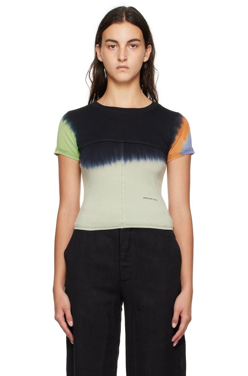 Eckhaus Latta Lapped Baby T-Shirt - Atmosphere | Garmentory