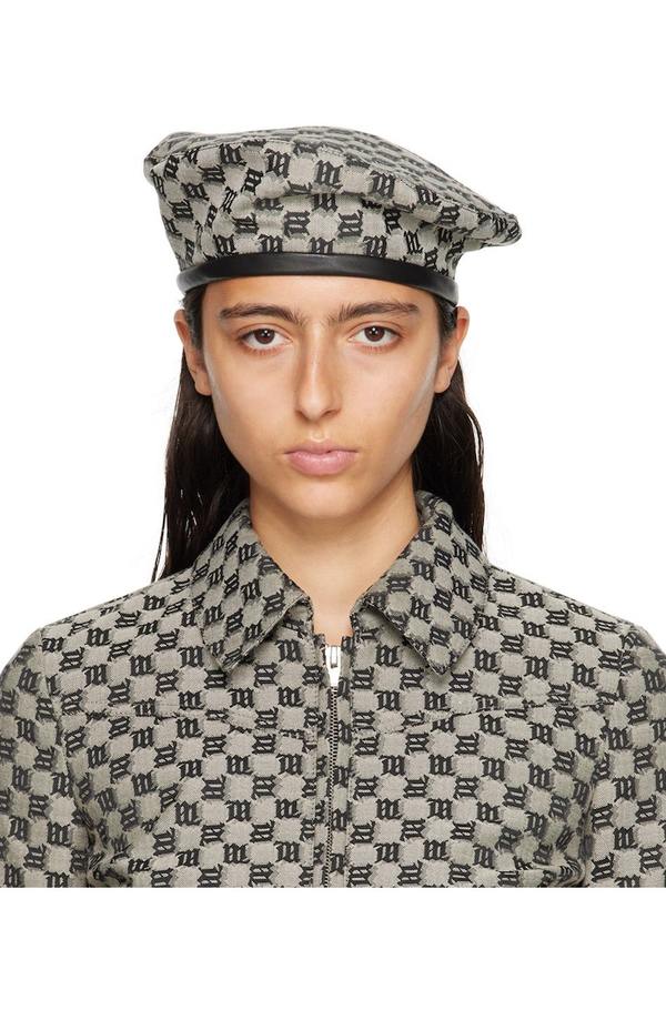 Plaid Beret Versace Beret Hat Leather Beret Versace Denim Beret