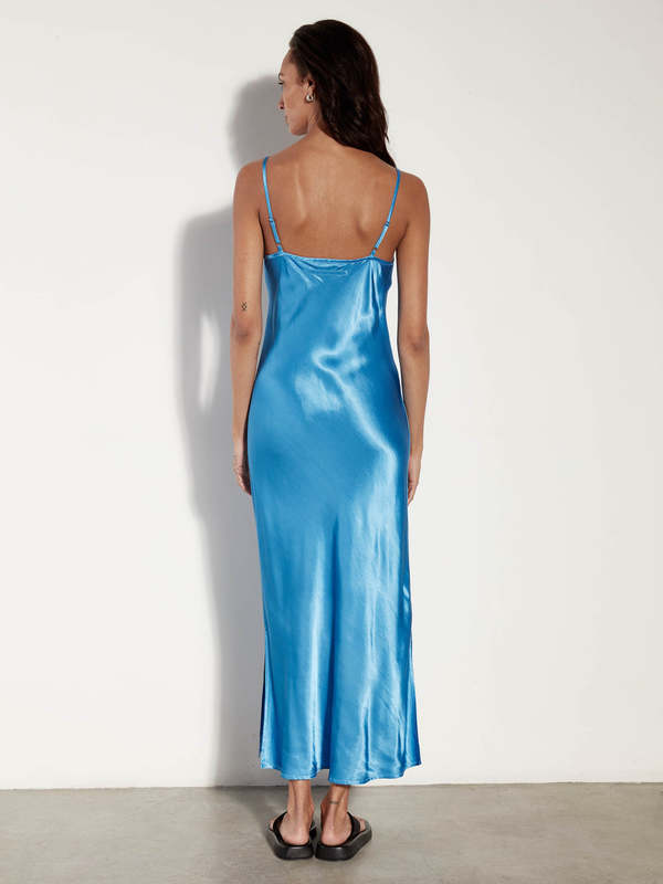 enza costa bias cut slip dress Bias Cut Slip Dress
