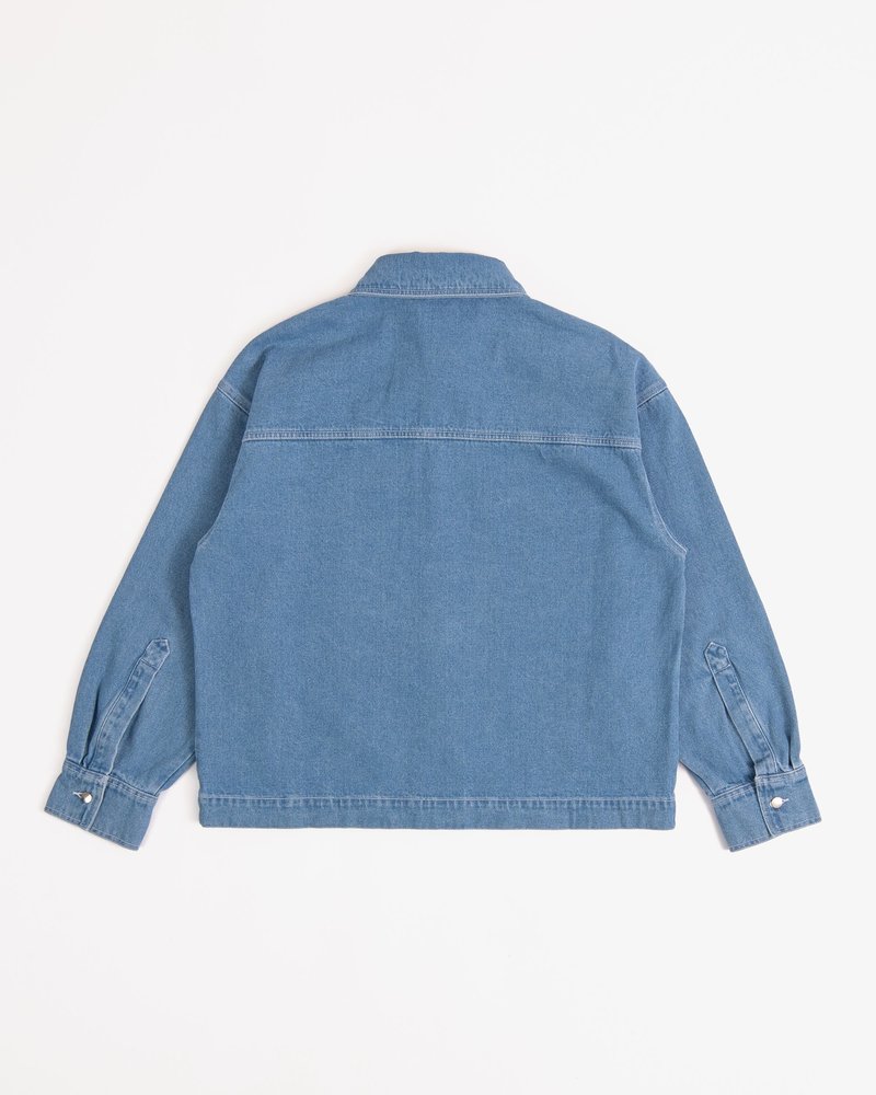 mfpen Cut Off Denim Jacket - Light Blue | Garmentory