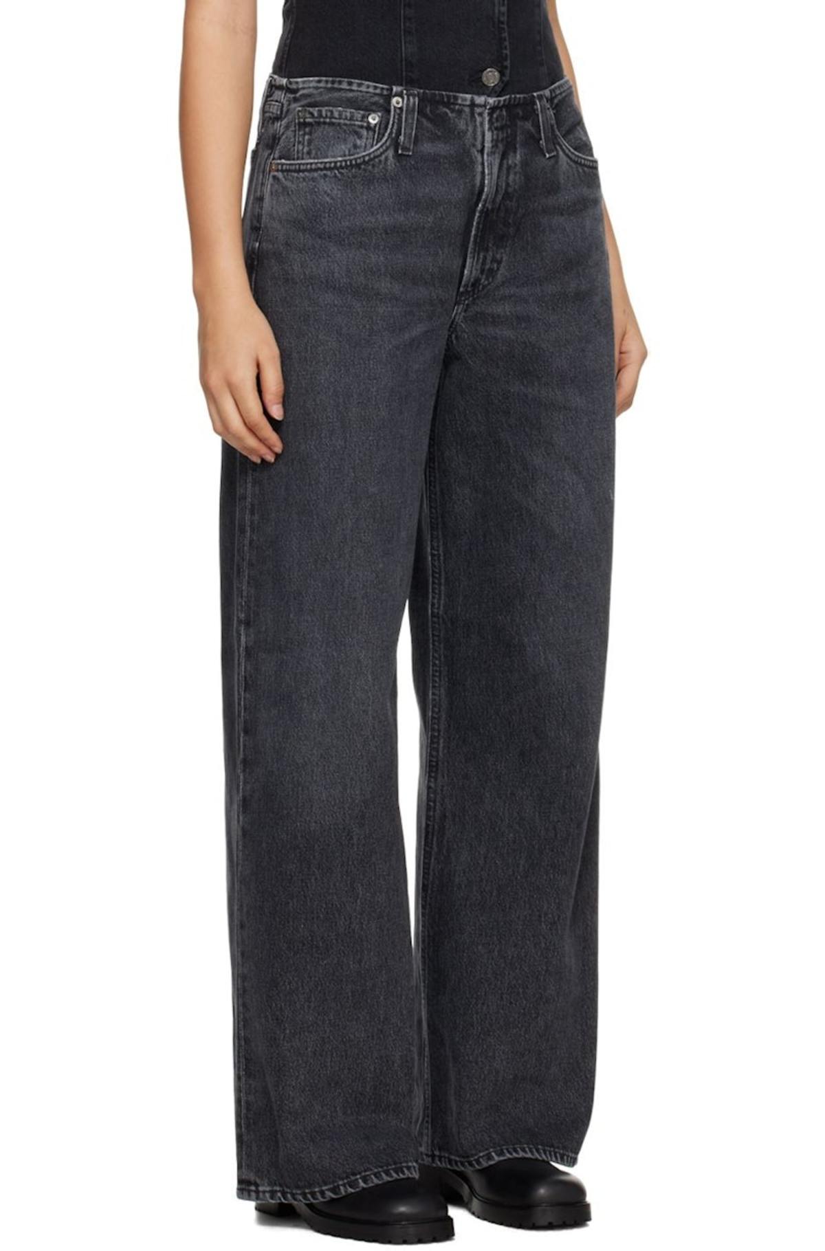 デニム・ジーパン AGOLDE Black Denim Peculum Wide-Leg Jeans AGOLDE Wide Leg Jeans | Nordstrom