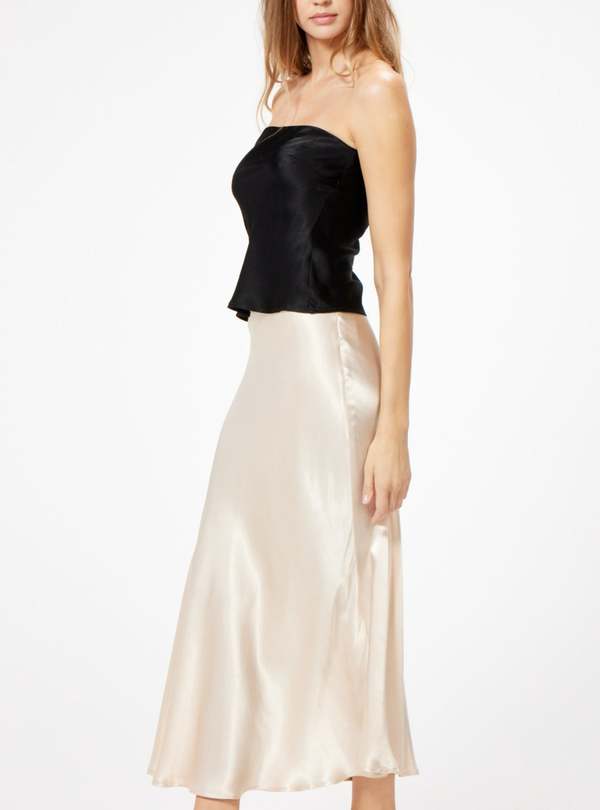 Sophie Rue Pearl Satin Dani Maxi Skirt
